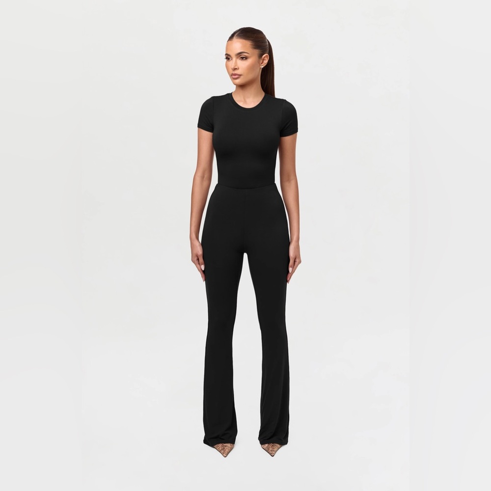 Naked Wardrobe Black Flare Pants